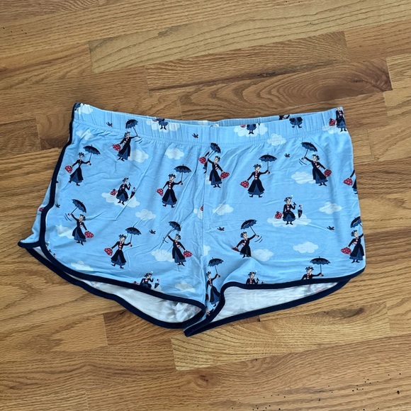 Disney Mary Poppins Munki Munki Women’s Shorts PJ Set L Excellent Condition - Picture 5 of 6